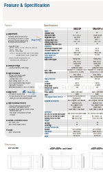 Samsung 400P - SyncMaster - LCD Monitor 기능 및 사양 매뉴얼