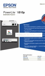 Epson 1810p - PowerLite XGA LCD Projector パンフレット