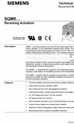 Siemens SQM53.464R2Z3 Instrucciones técnicas