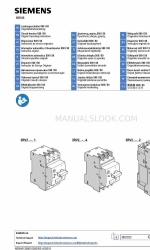 Siemens 3RV10111AA150BA0 Original Operating Instructions