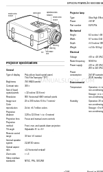 Epson 5000XB - PowerLite SVGA LCD Projector Інформація про продукт