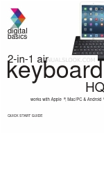 Digital Gadgets digital basics 2-in-1 air keyboard HQ Manuale di avvio rapido