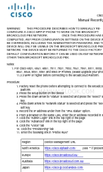 Cisco 6851 Manual de reconfiguración