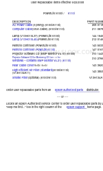 Epson 6110i - PowerLite XGA LCD Projector Parts List