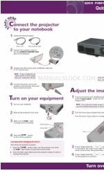 Epson 740c - PowerLite XGA LCD Projector Quick Setup Manual