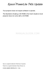 Epson 740c - PowerLite XGA LCD Projector Update Manual