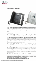 Cisco 6961 - Unified IP Phone Standard VoIP Fiche technique