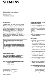 Siemens TSM-1 설치 지침