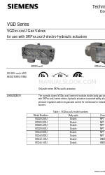 Siemens VGD40.065U 기술 지침