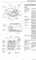 Epson 8100i - PowerLite XGA LCD Projector Manual de información del producto