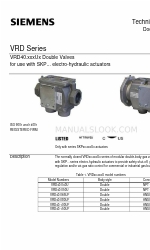 Siemens VRD40.065UF Technische instructies