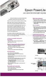 Epson 821p - PowerLite XGA LCD Projector Especificaciones