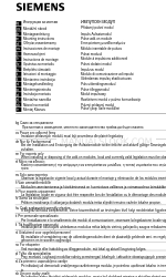 Siemens WFZ43 Montage-instructies