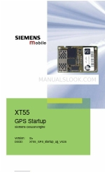 Siemens XT55 GPS Startup Gebruikershandleiding