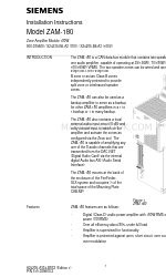 Siemens ZAM-180 Handleiding voor installatie-instructies