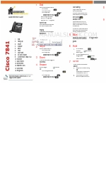 Cisco 7841 Kurzreferenz-Handbuch