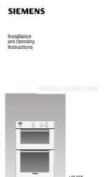 Siemens HB 905 Series Panduan Petunjuk Pemasangan dan Pengoperasian