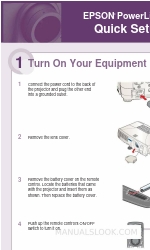 Epson 835p - PowerLite XGA LCD Projector Installation rapide