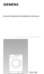 Siemens EXTRAKLASSE XLM 1200 取扱説明書および取付説明書