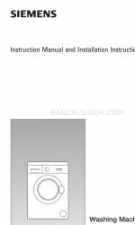 Siemens WM06A160BC Buku Petunjuk dan Petunjuk Instalasi