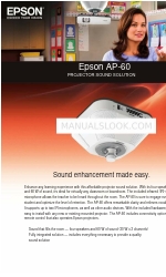 Epson AP-60 - Projector Sound Solution Brosur & Spesifikasi