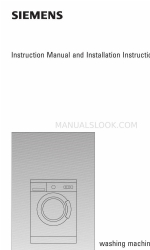 Siemens WXS863OE Manuel d'instruction et instructions d'installation