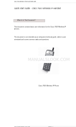 Cisco 7920 - Unified Wireless IP Phone VoIP Manual de inicio rápido