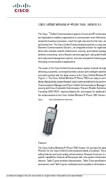 Cisco 7920 - Unified Wireless IP Phone VoIP Ficha de datos