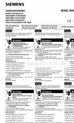 Siemens 3KA52 Operating Instructions