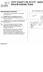 3Com SuperStack 3 WEBCACHE 1000 Посібник з монтажу