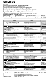 Siemens 3NJ621 Gebruiksaanwijzing