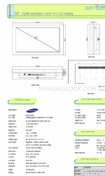 Samsung UltraView iDP3200W Технічні характеристики