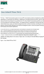 Cisco 7941G - Unified IP Phone VoIP Ficha de dados