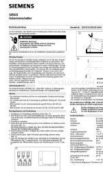 Siemens SIRIUS 3SE2283 GA4 Series Kullanım Talimatları Kılavuzu