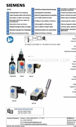 Siemens SIRIUS 3SE71 1 Series Manual de Instruções