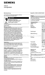 Siemens SIRIUS 3SE7120 Series Manual de instrucciones