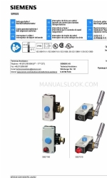 Siemens SIRIUS 3SE7160-1AE Series Operating Instructions Manual