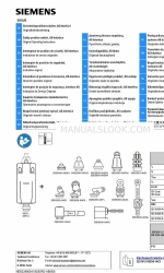 Siemens SIRIUS 3SF11 Series Operating Instructions Manual