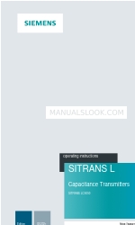 Siemens SITRANS L Series Panduan Petunjuk Pengoperasian