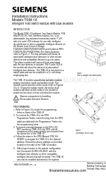 Siemens TSM-1X Instrucciones de instalación