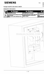 Siemens VBFS321F Instrukcja instalacji