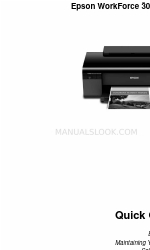 Epson C11CA19201 - WorkForce 30 Color Inkjet Printer 빠른 매뉴얼