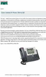 Cisco 7961G-GE - IP Phone VoIP Veri Sayfası