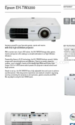 Epson Dreamio EH-TW3200 Технічний паспорт