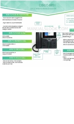 Cisco 8851 빠른 참조 매뉴얼