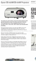 Epson EB-435W  guide Scheda tecnica