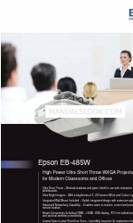 Epson EB-485W Specifiche tecniche