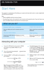 Epson EB-770Fi Podręcznik Start Here