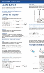 Epson EB-775F Configuração rápida