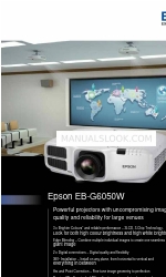 Epson EB-G6050W  Guide Specyfikacje